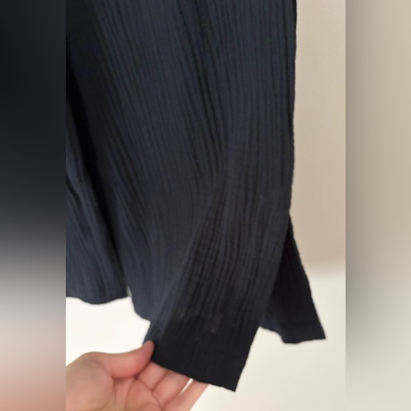 NWT Soft Surroundings ST Black 100% Cotton Gauzy Lightweight Full Length Pants - Picture 5 of 7